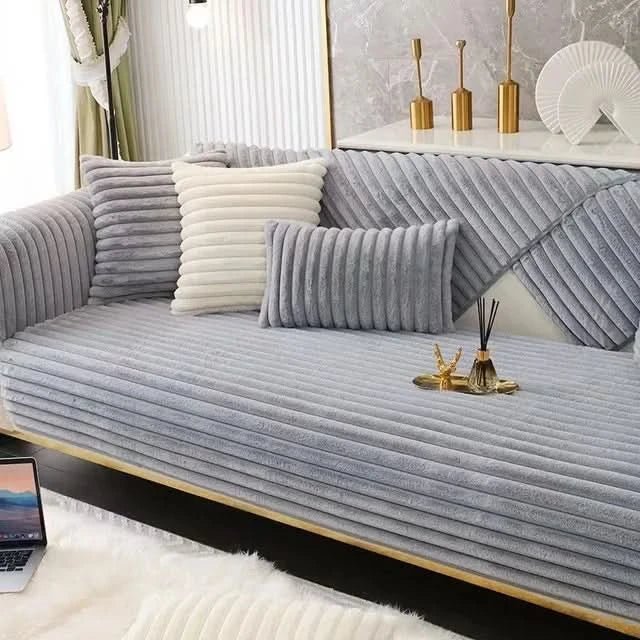 NovaGuard Polyester Sofa Cover — Waterproof Surface and Non-Slip Backing