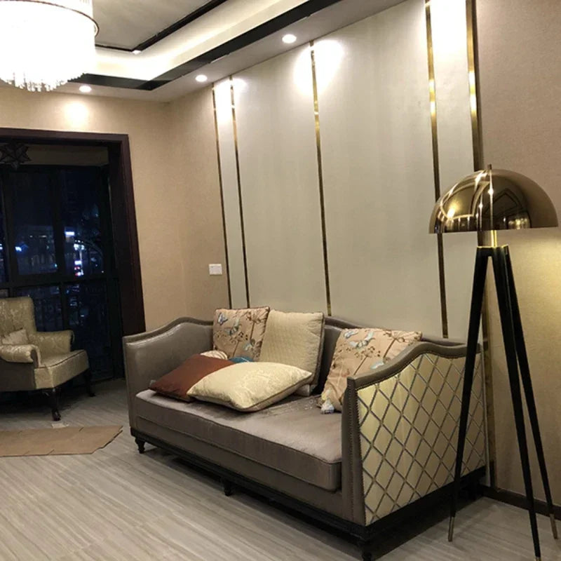 Nexara Arc Floor Lamp With Black Base And White Shade