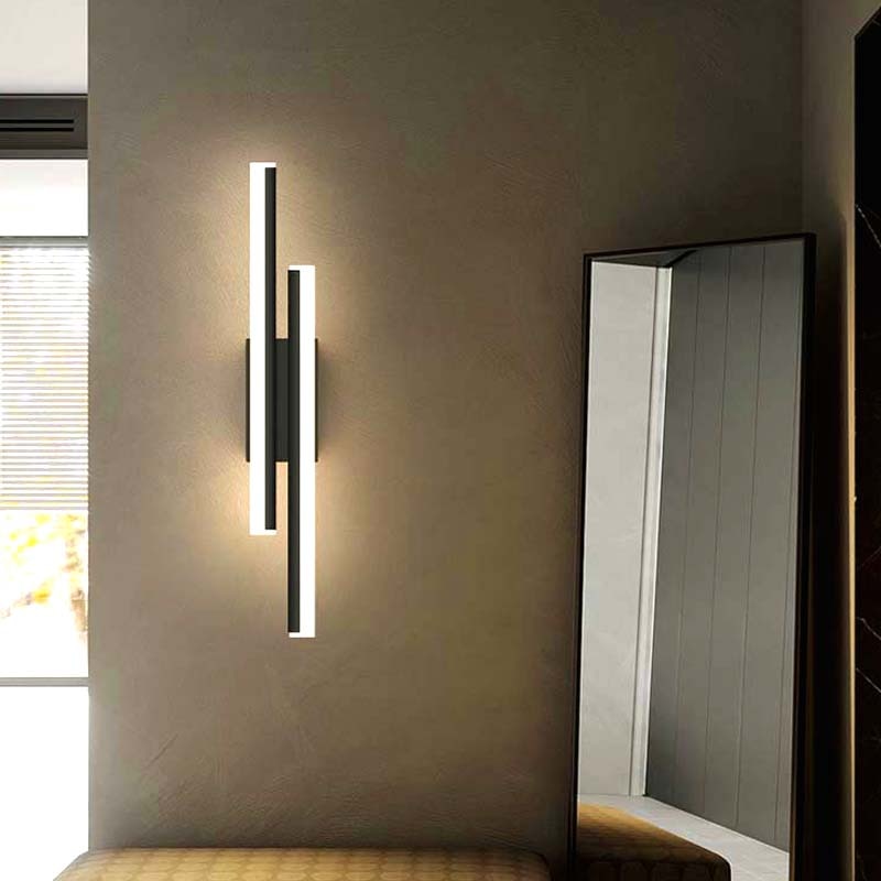 Stripe Pattern LED Wall Lamp for Hallways and Living Areas
