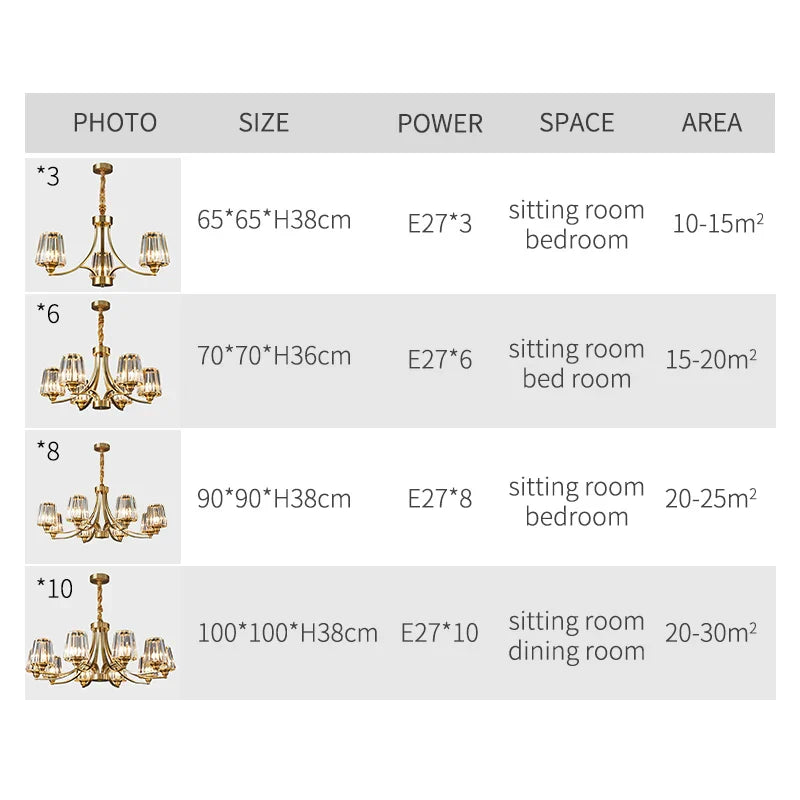 AuraLux Premium Brass Crystal Pendant Light with LED Glow