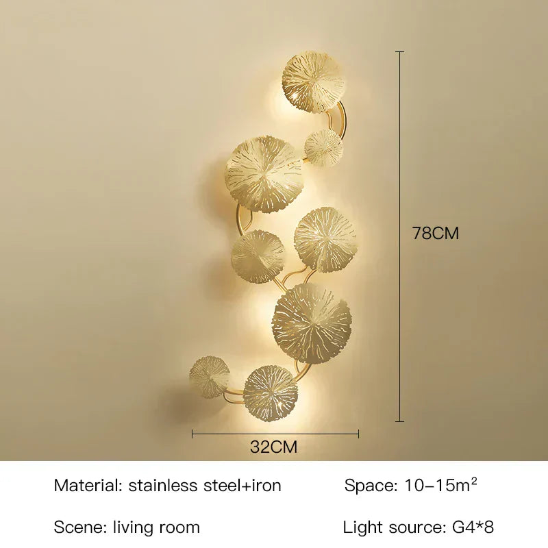 SylvaLeaf Lotus Leaf Wall Lamp Modern Ambient LED Light