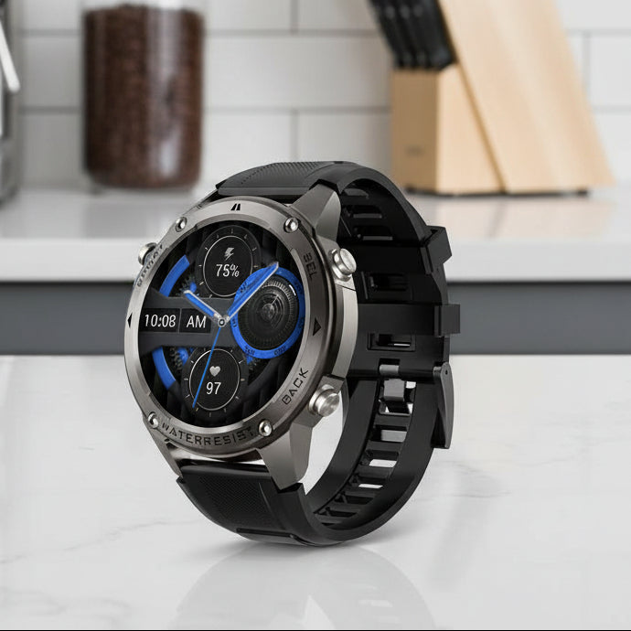 RidgeNova X Outdoor Smartwatch — Satellite GPS, Digital Compass, Comprehensive Health Monitoring
