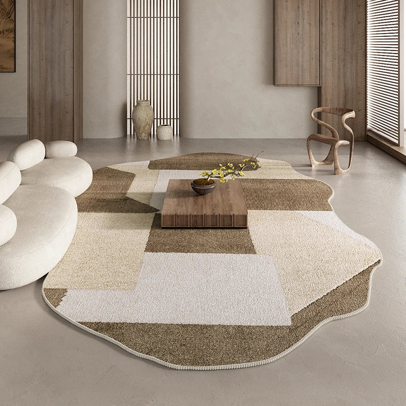 Covor abstract cu model patchwork și contur | Ventumra