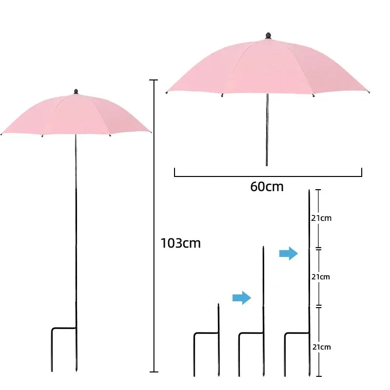 Pantalla protectora para plantas - Cubierta UV ajustable, estaca para suelo, Ø 60 cm