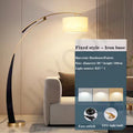 Novara Nordic Floor Lamp With Fabric Shade And LED