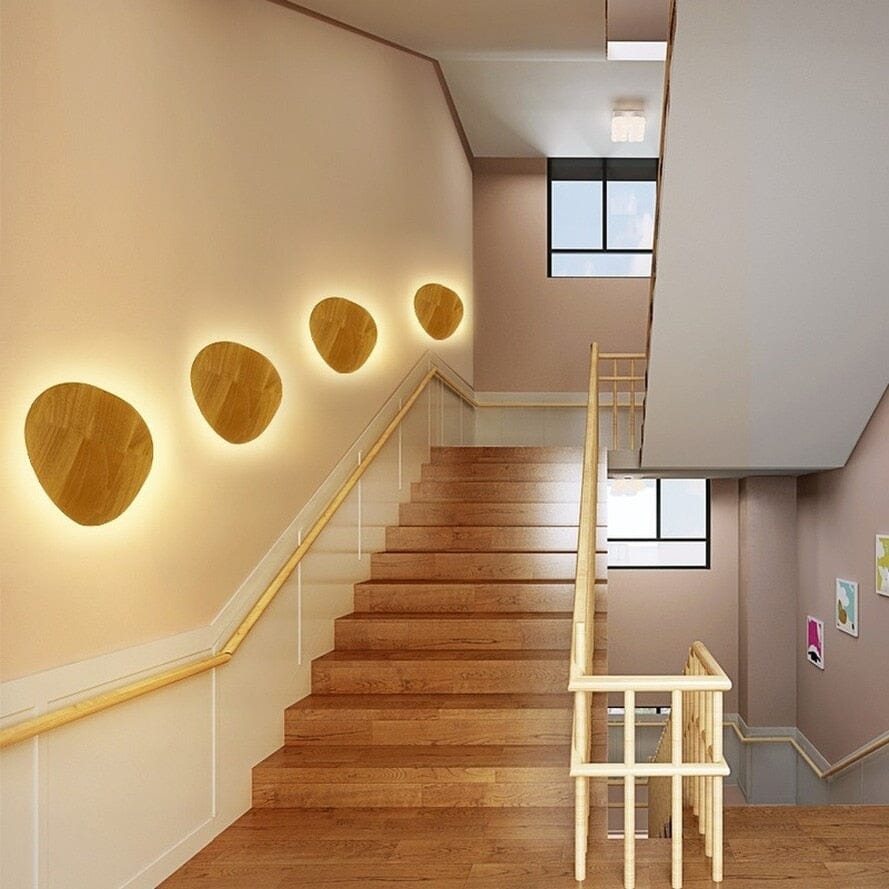 Elora Oval Wooden LED Wall Lamp for Rooms and Hallways