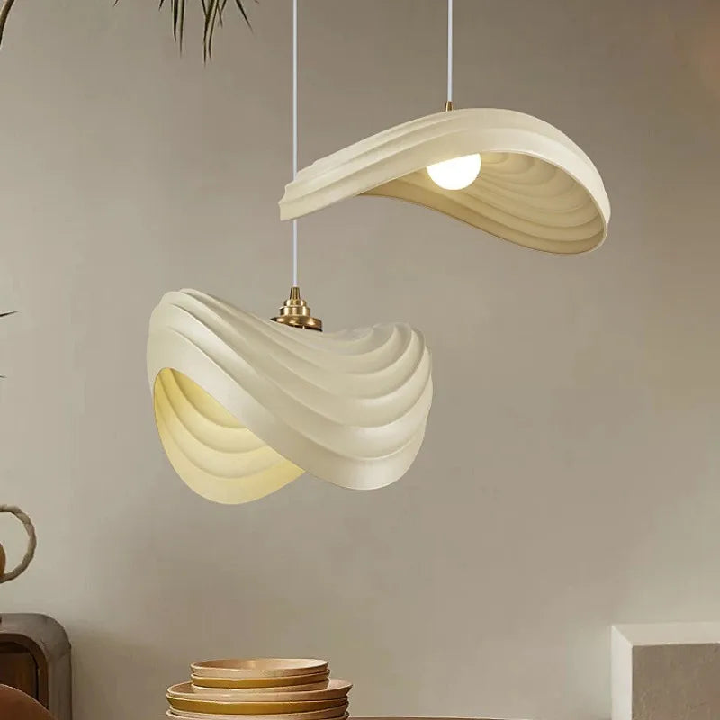 SylvaLumen Resin LED Pendant Light In Wabi Sabi Style Dimmable