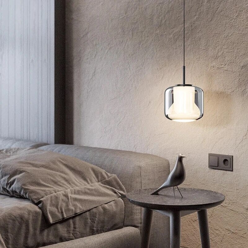 Aurelia Copper Glass LED Deluxe Pendant Light Fixture