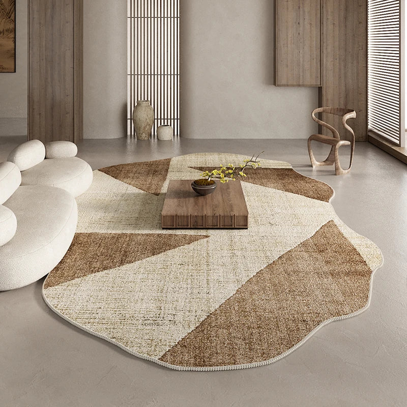 Covor abstract cu model patchwork și contur | Ventumra