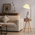 Aurelia Arc Floor Lamp Wooden LED Corner Bedside Light