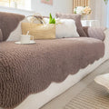 Cozy Cloud Thick Tuft Fleece Sofa Cover — Dense Pile, Upholstery Protector