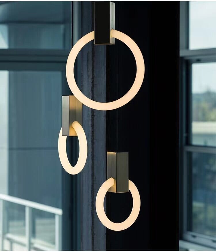 VesperHalo Ceiling Pendant Light Circular Modern Fixture