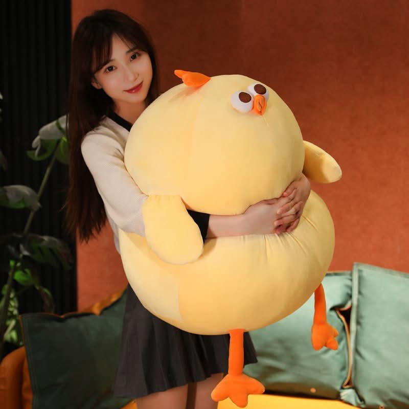 CloudCuddle Giant Plush Chick — Oversized Stuffed Bird, Resilient Inner Filling