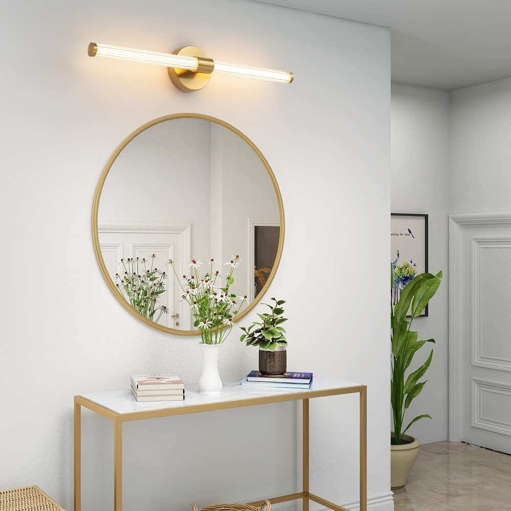Aurora Crown Gold Wall Lamp with Acrylic Shade Finish