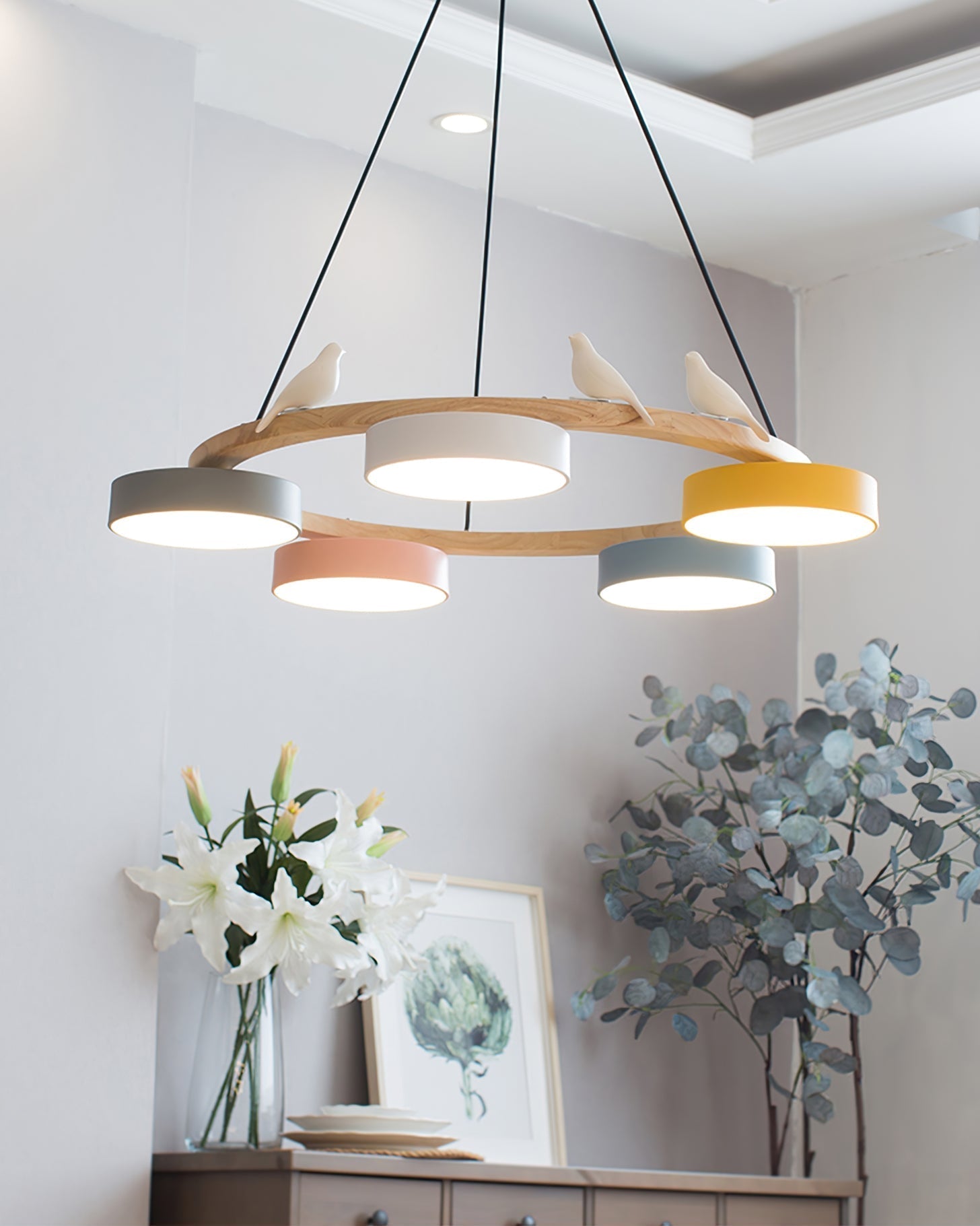 Cliff Chandelier Bird Round | ventumra