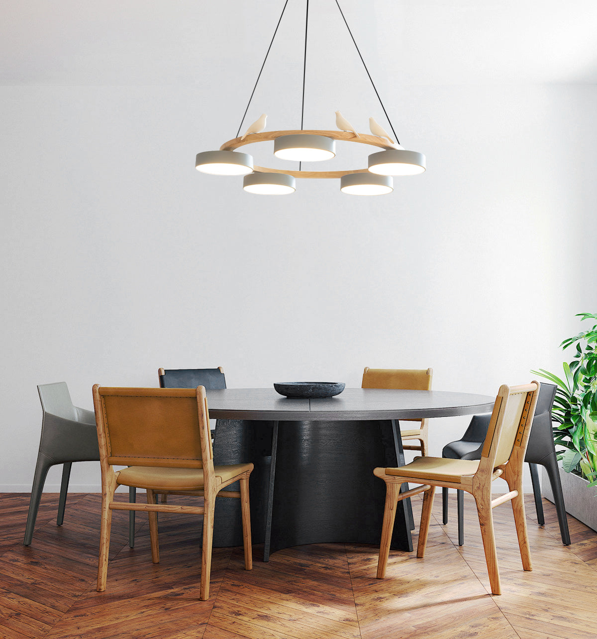 Cliff Chandelier Bird Round | ventumra