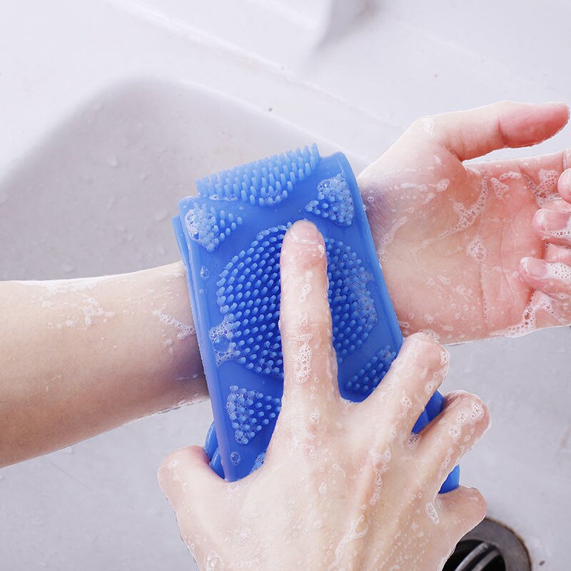 Long-Handle Back Brush — Deep Cleansing Massage Scrubber