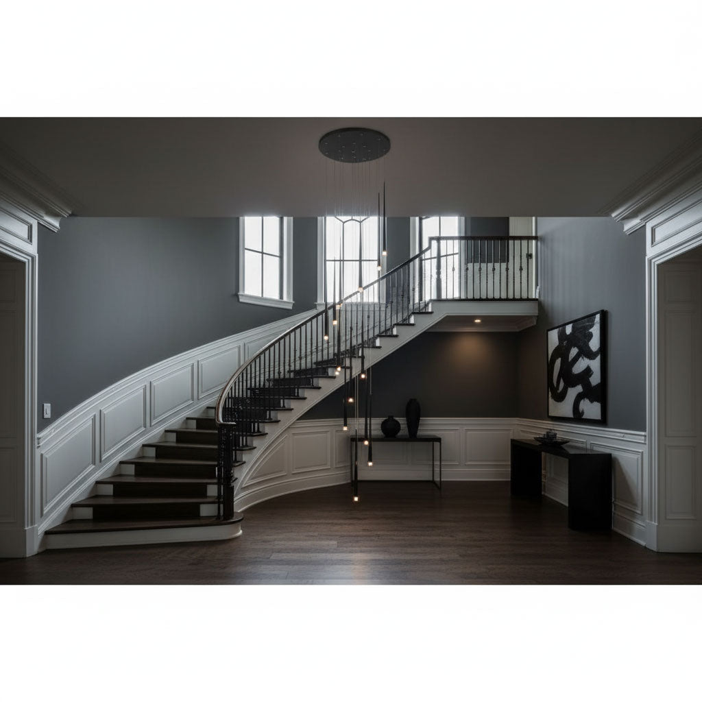 Slender Drop Rod Chandelier | Ventumra