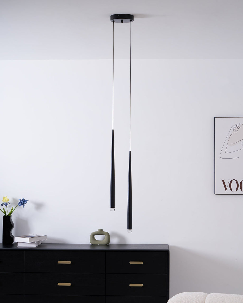 Slender Drop Rod Chandelier | Ventumra