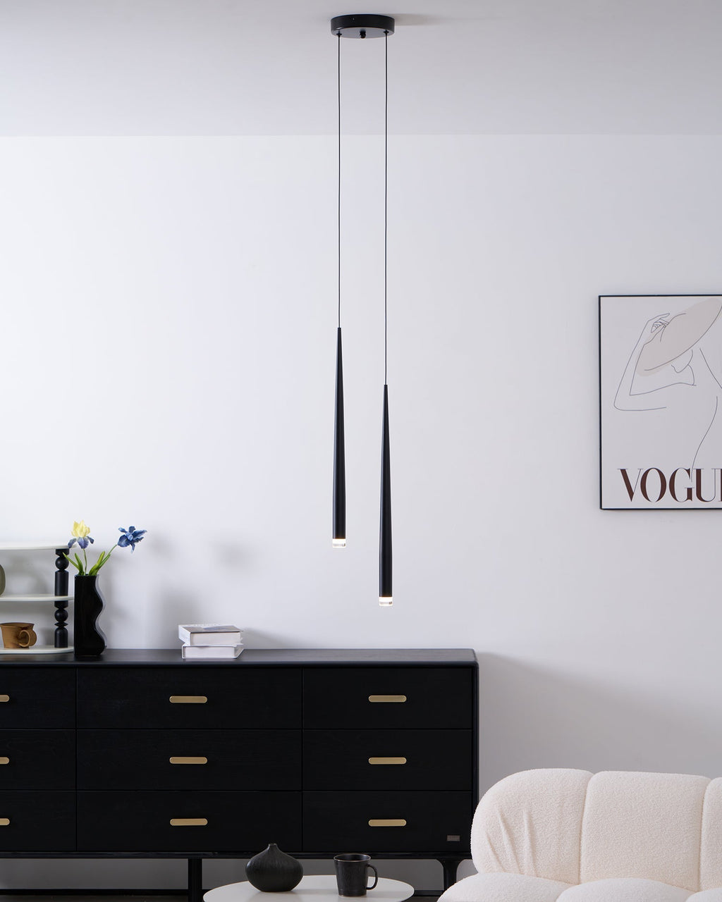 Slender Drop Rod Chandelier | Ventumra