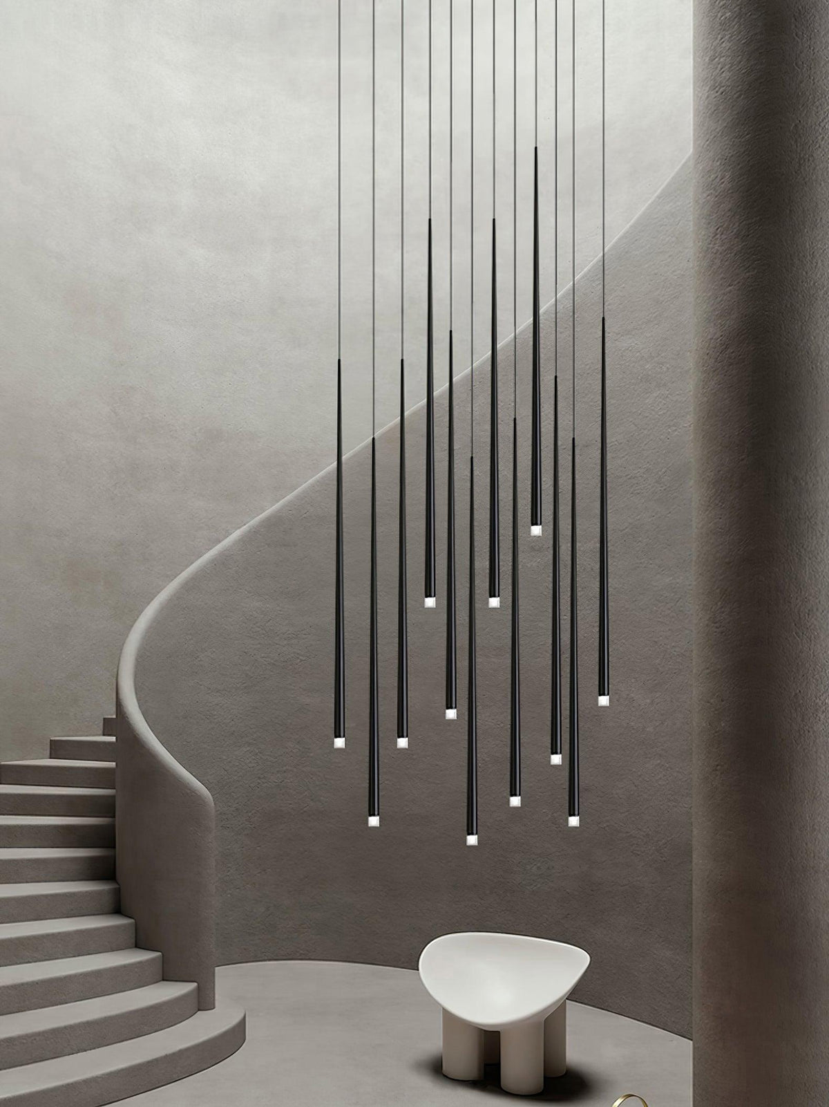 Slender Drop Rod Chandelier | Ventumra