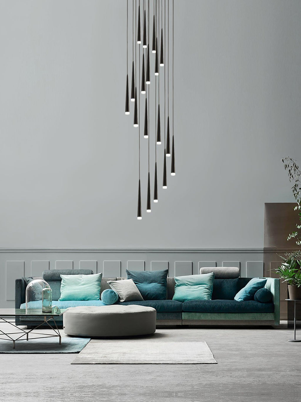 Slender Drop Rod Chandelier | Ventumra