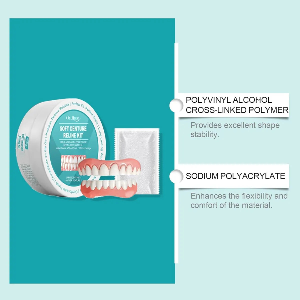 Zahnfreude® siliconenprothese — pijnloze, natuurlijke glimlach