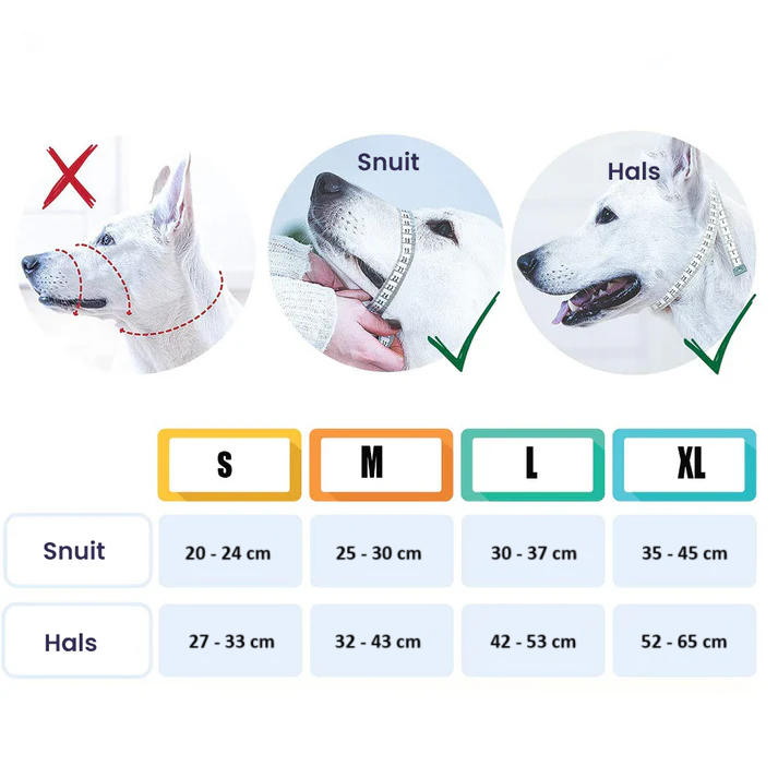 SnoutPro Comfort Dog Muzzle — Gentle Barking and Biting Control