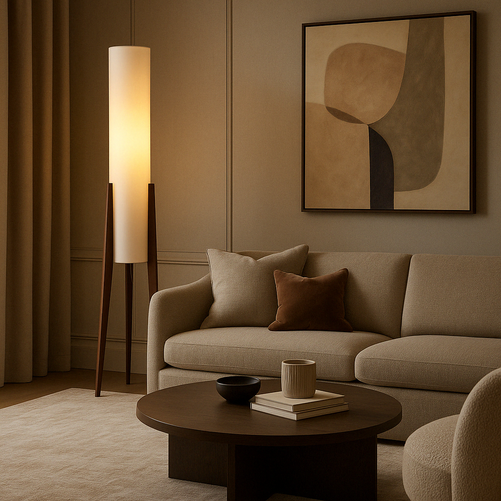 Mid Century Column Floor Lamp | Ventumra