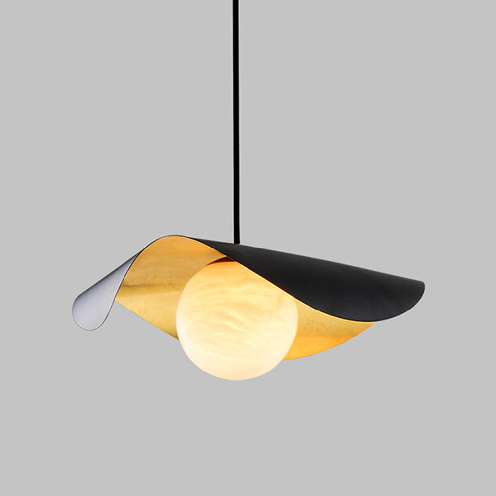 Virello Spanish Marble Pendant Light With Modern Metal Finish