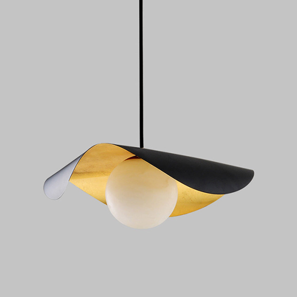 Virello Spanish Marble Pendant Light With Modern Metal Finish