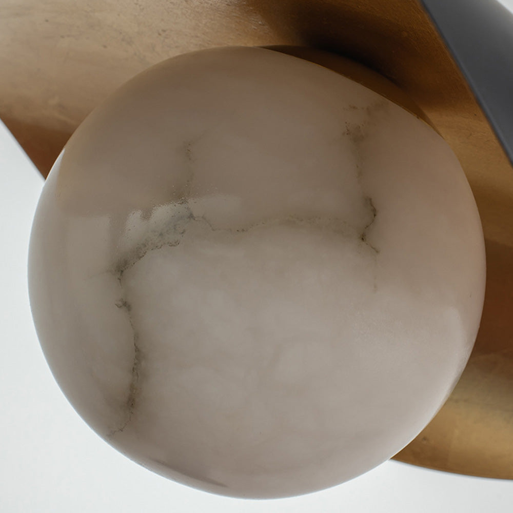 Virello Spanish Marble Pendant Light With Modern Metal Finish