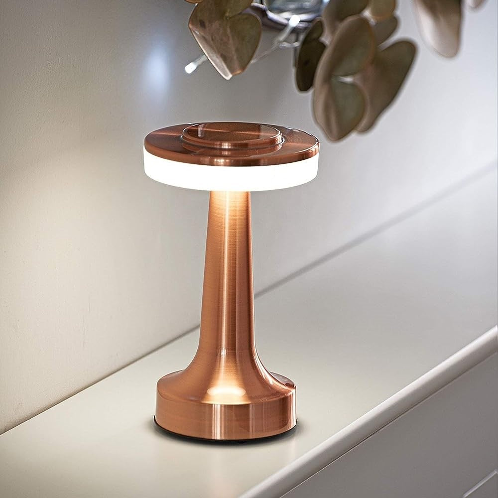 NovaBar Retro Bar Table Lamp Sleek Chrome Finish Accent