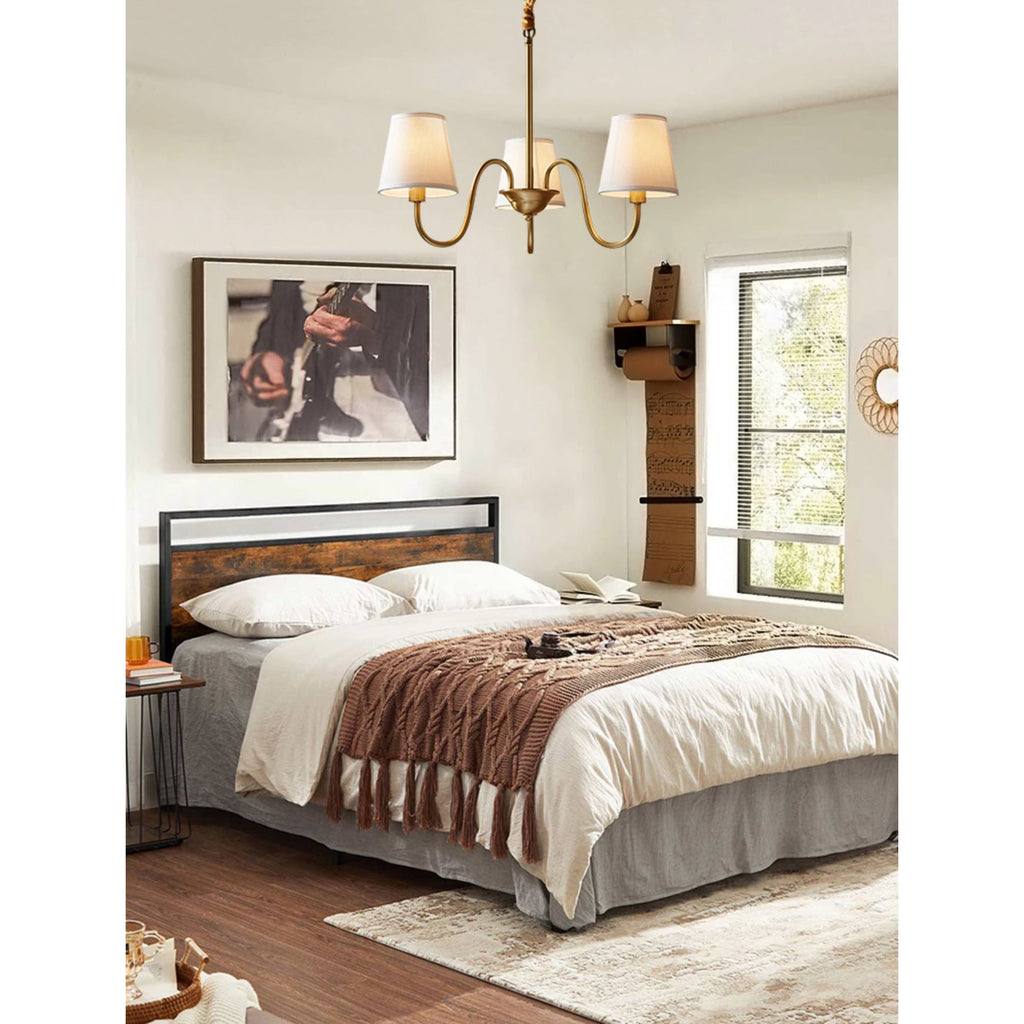 Aged Traditional Stacey Fabric Chandelier | ventumra