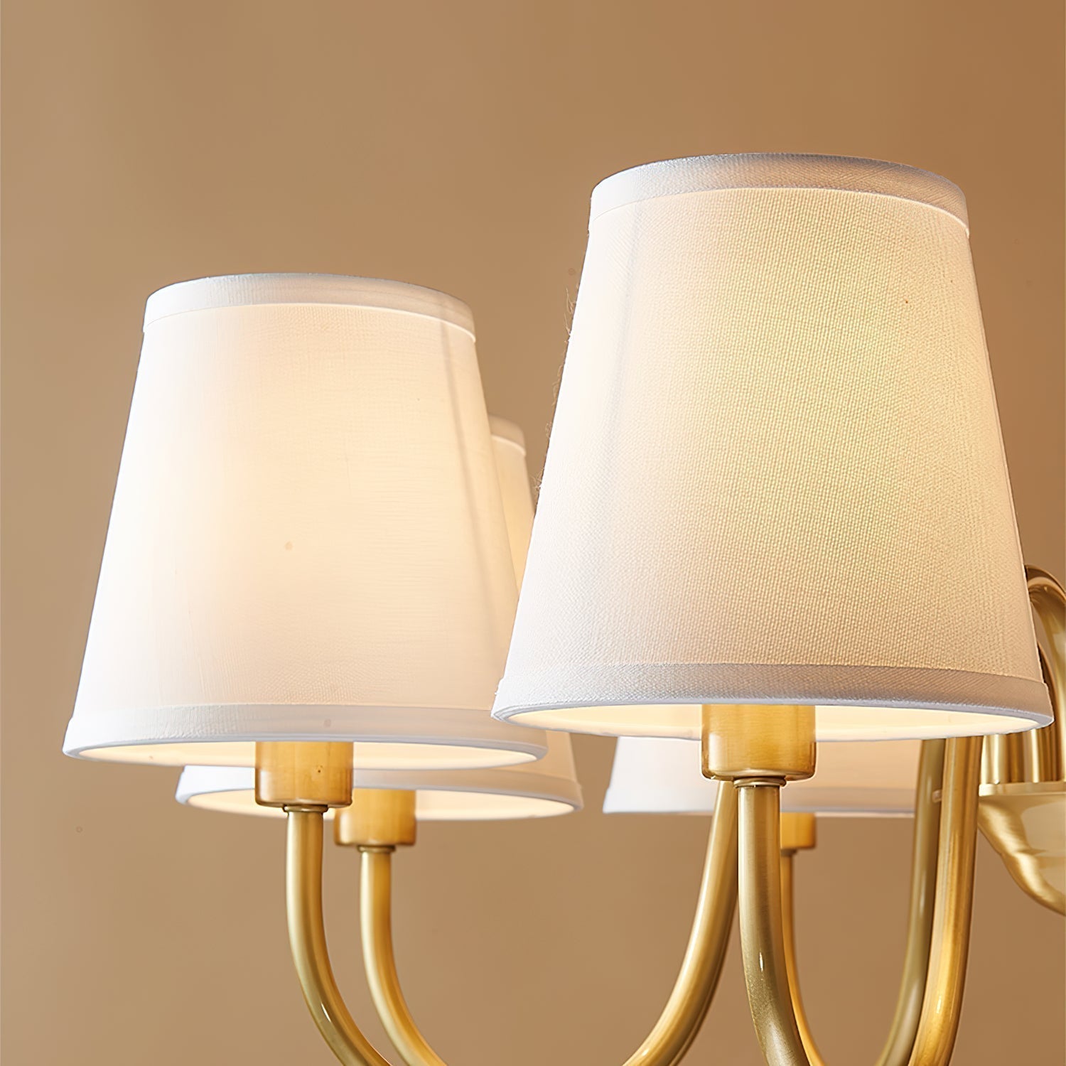 Aged Traditional Stacey Fabric Chandelier | ventumra