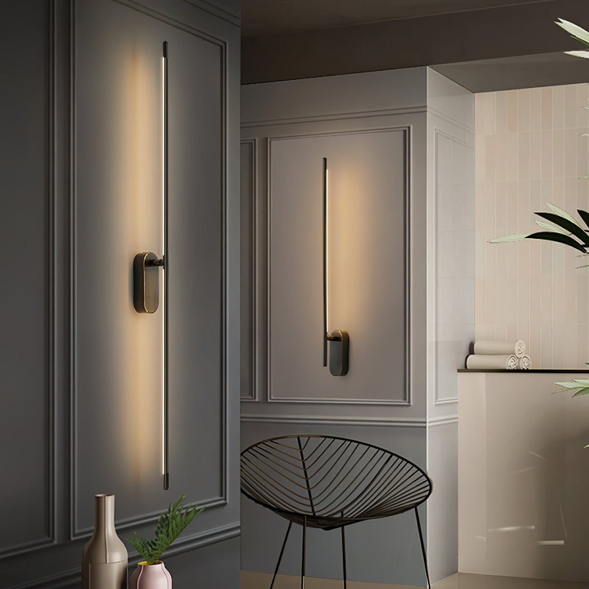 Architektoniczna metalowa lampa ścienna LED | Ventumra