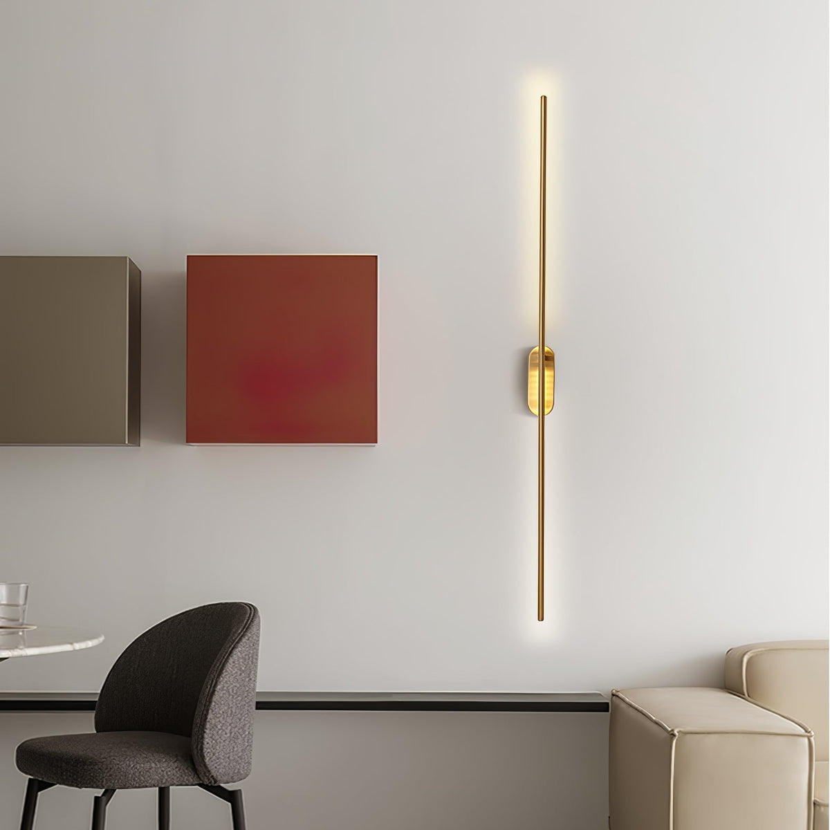 Architektoniczna metalowa lampa ścienna LED | Ventumra