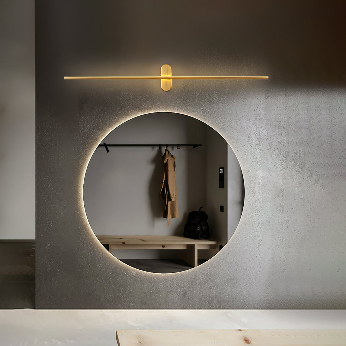 Architektoniczna metalowa lampa ścienna LED | Ventumra