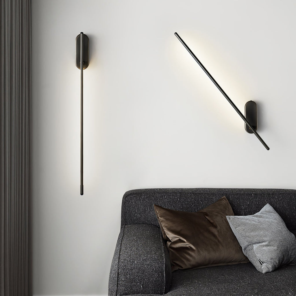 Architektoniczna metalowa lampa ścienna LED | Ventumra