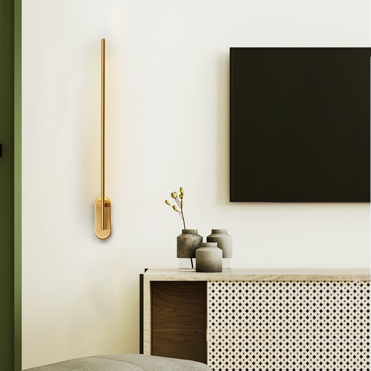 Architektoniczna metalowa lampa ścienna LED | Ventumra