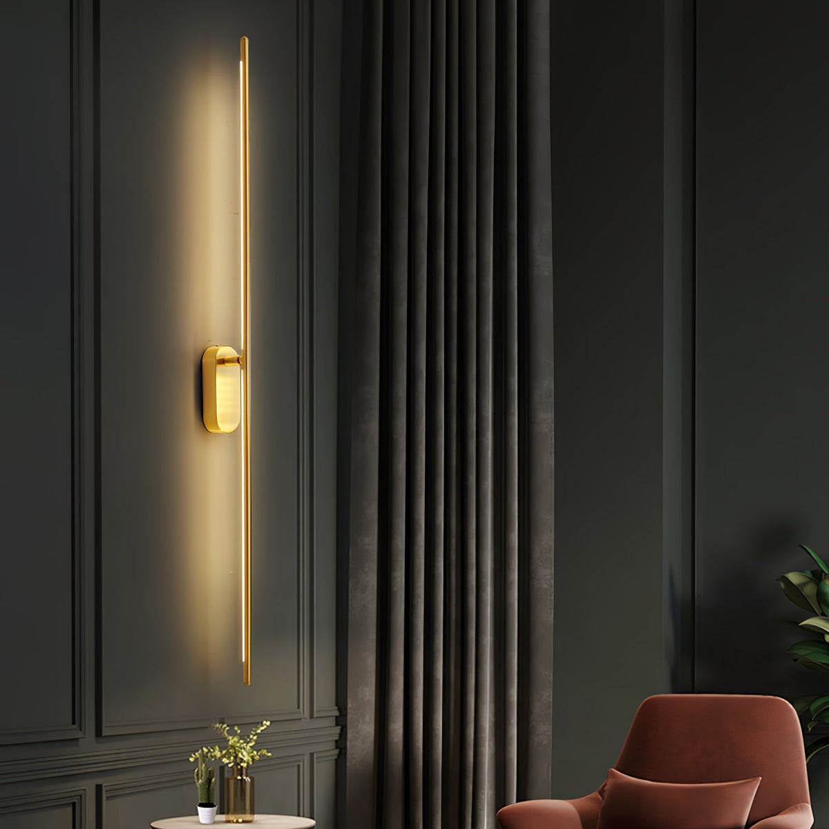 Architektoniczna metalowa lampa ścienna LED | Ventumra