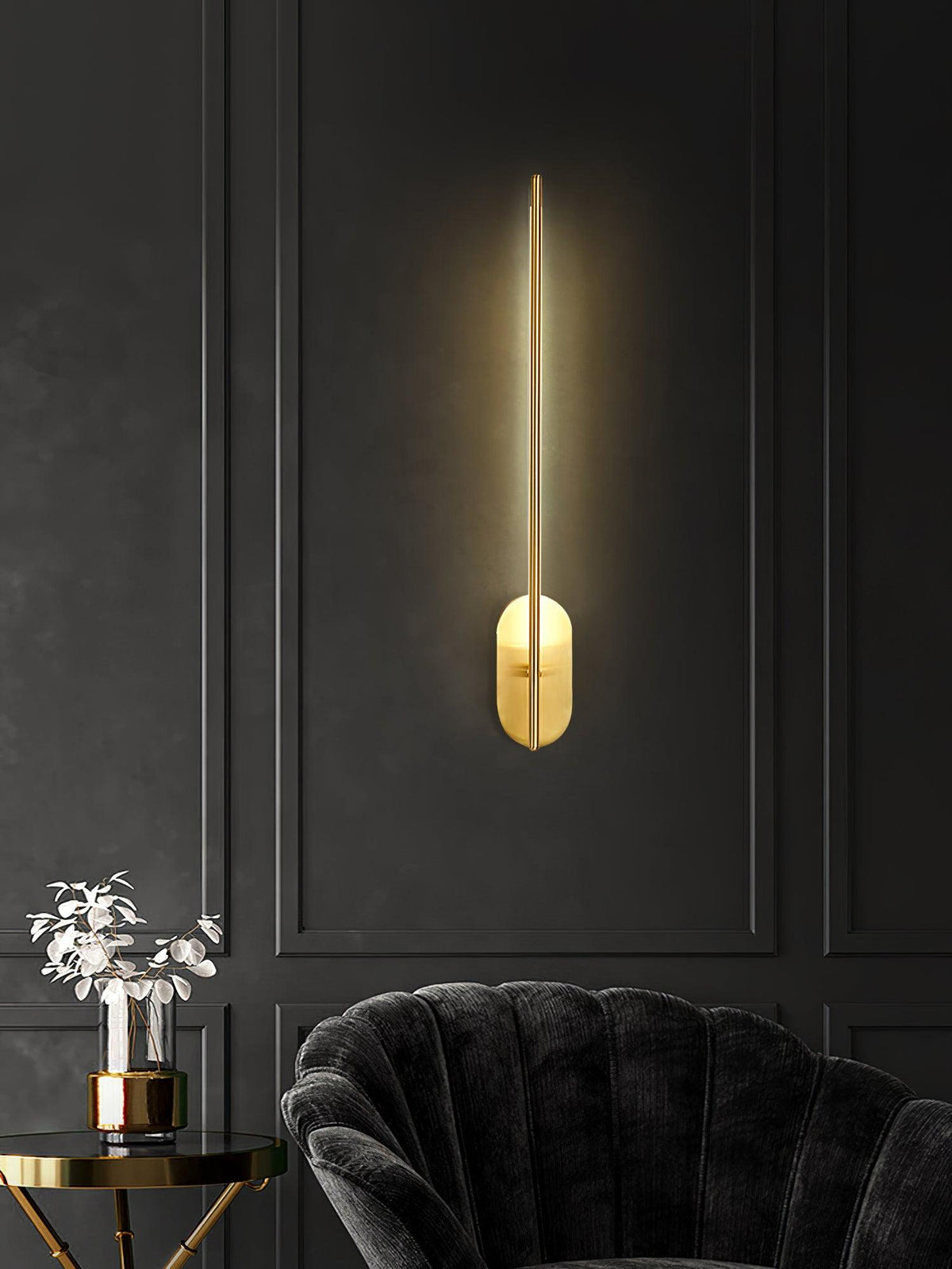 Architektoniczna metalowa lampa ścienna LED | Ventumra