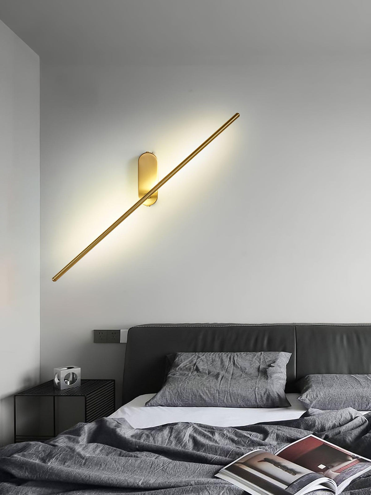 Architektoniczna metalowa lampa ścienna LED | Ventumra