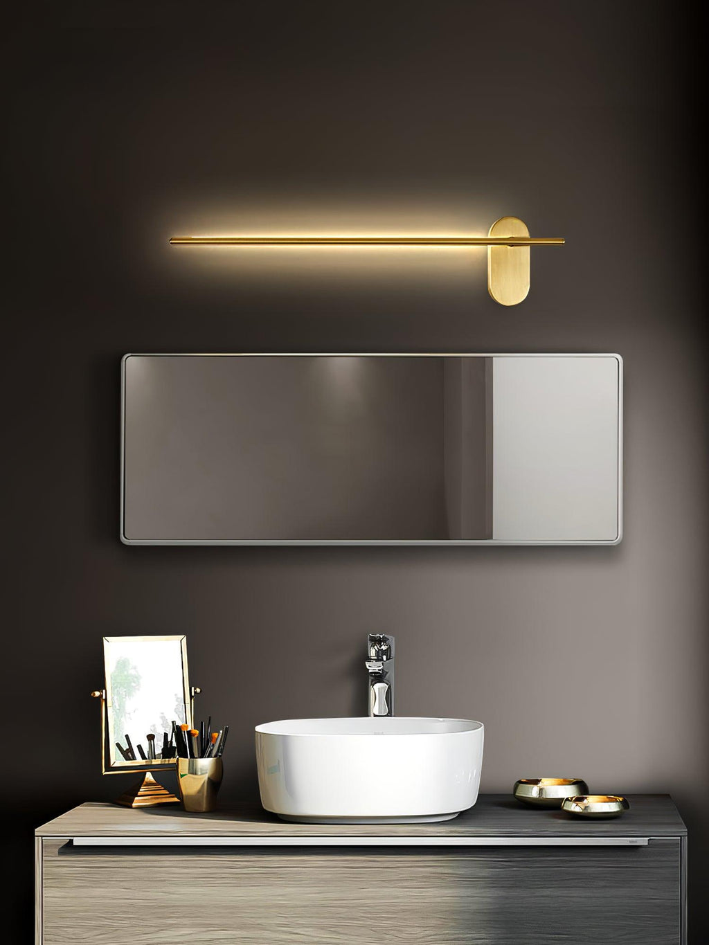 Architektoniczna metalowa lampa ścienna LED | Ventumra