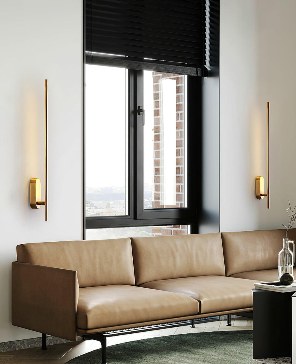 Architektoniczna metalowa lampa ścienna LED | Ventumra