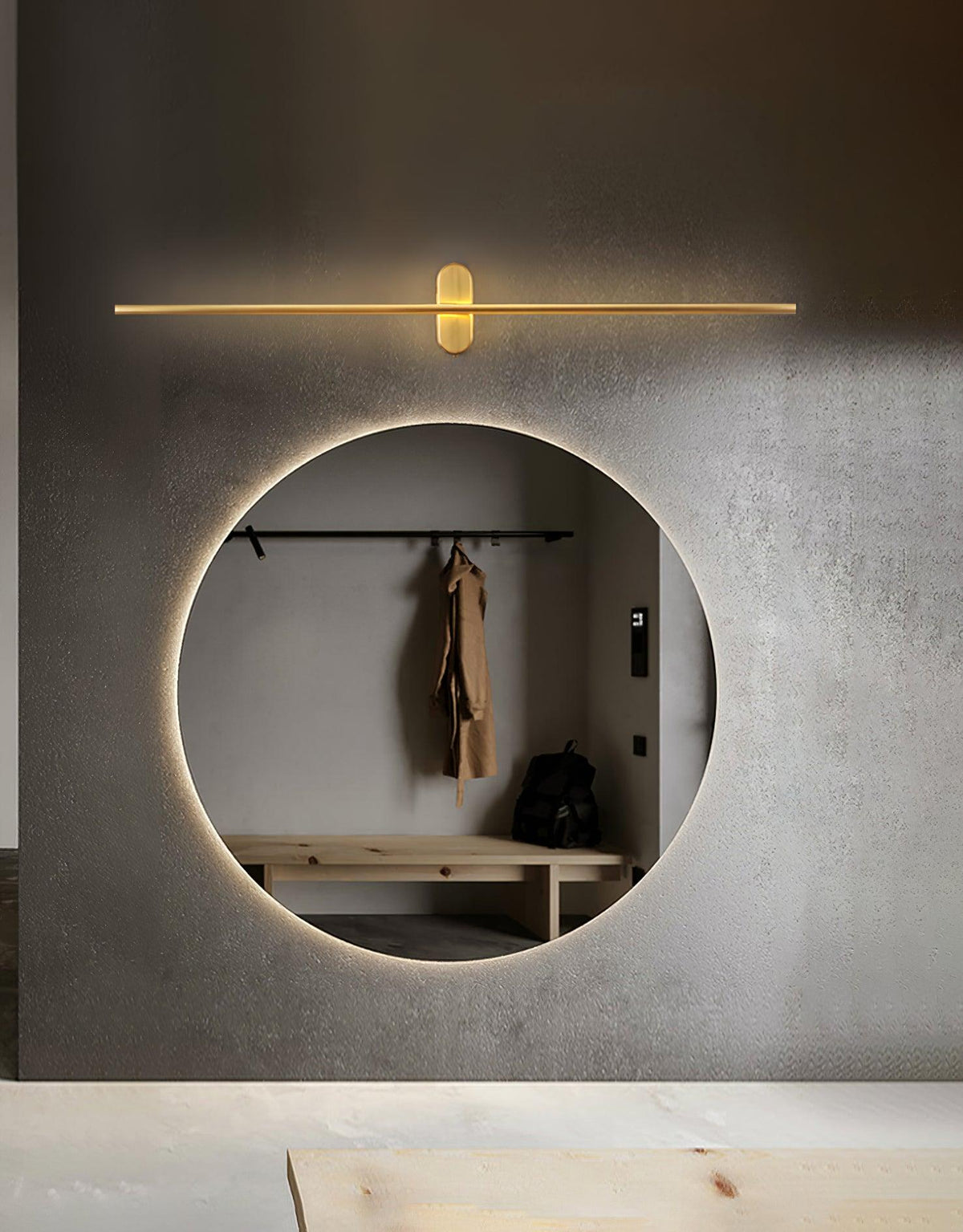 Architektoniczna metalowa lampa ścienna LED | Ventumra