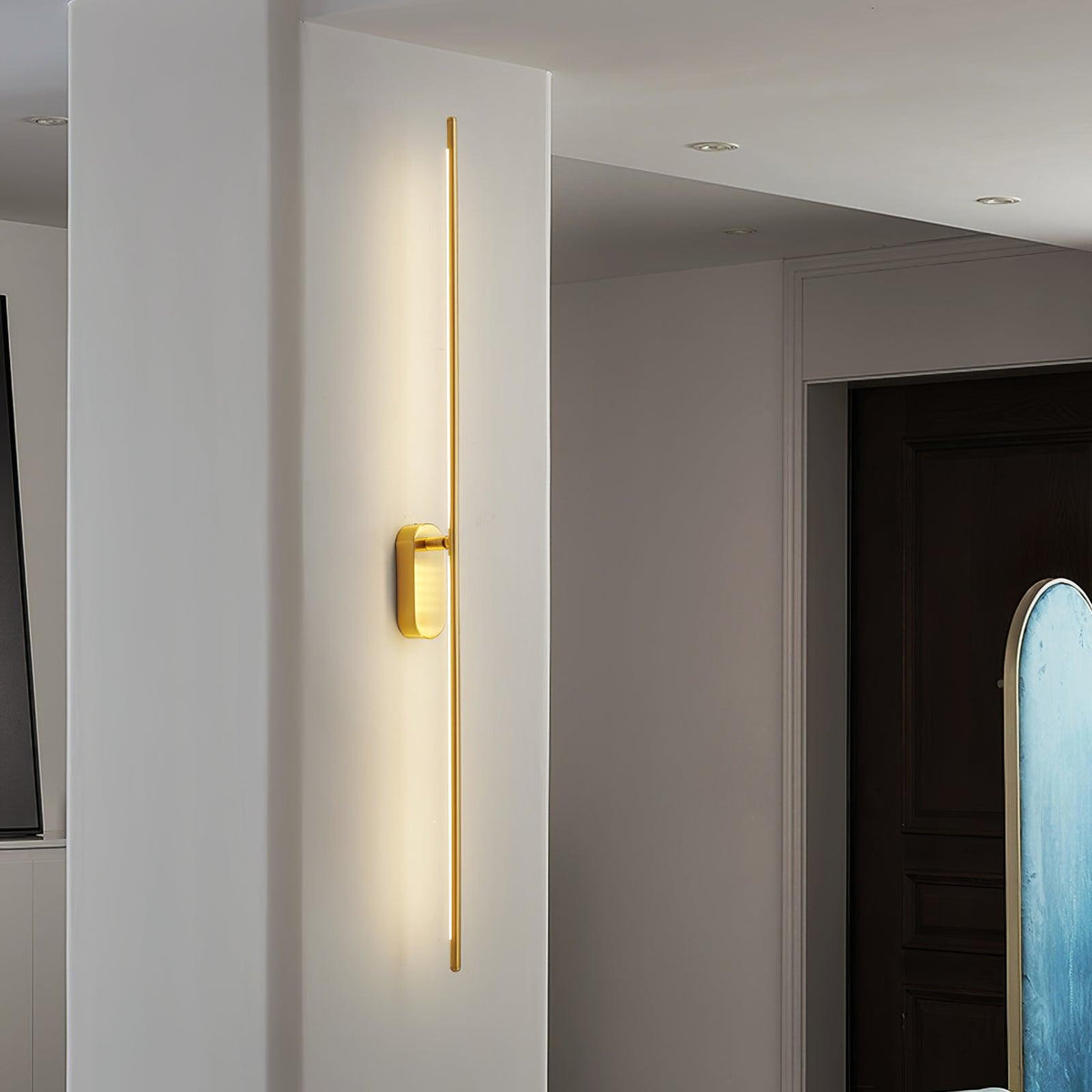 Architektoniczna metalowa lampa ścienna LED | Ventumra