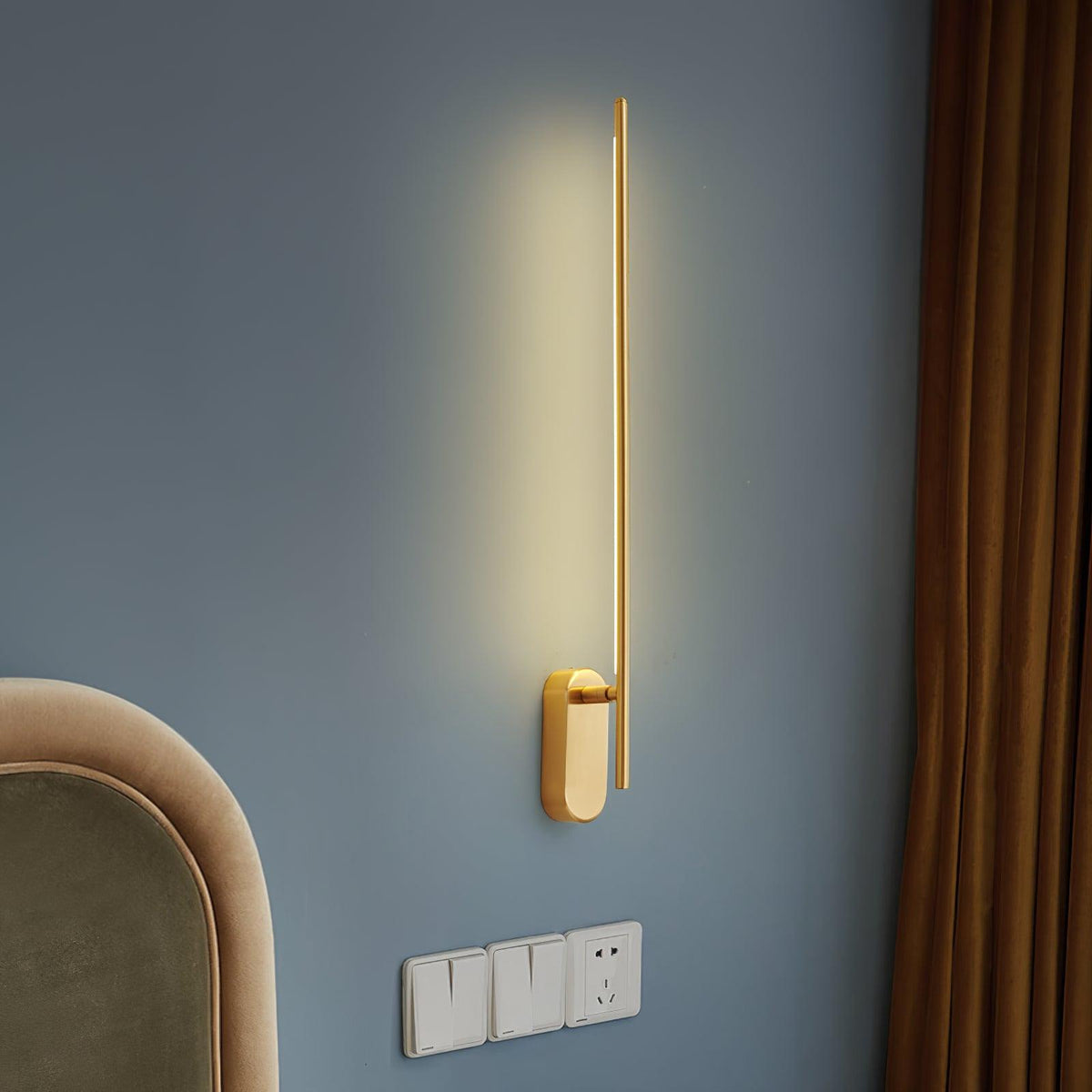 Architektoniczna metalowa lampa ścienna LED | Ventumra
