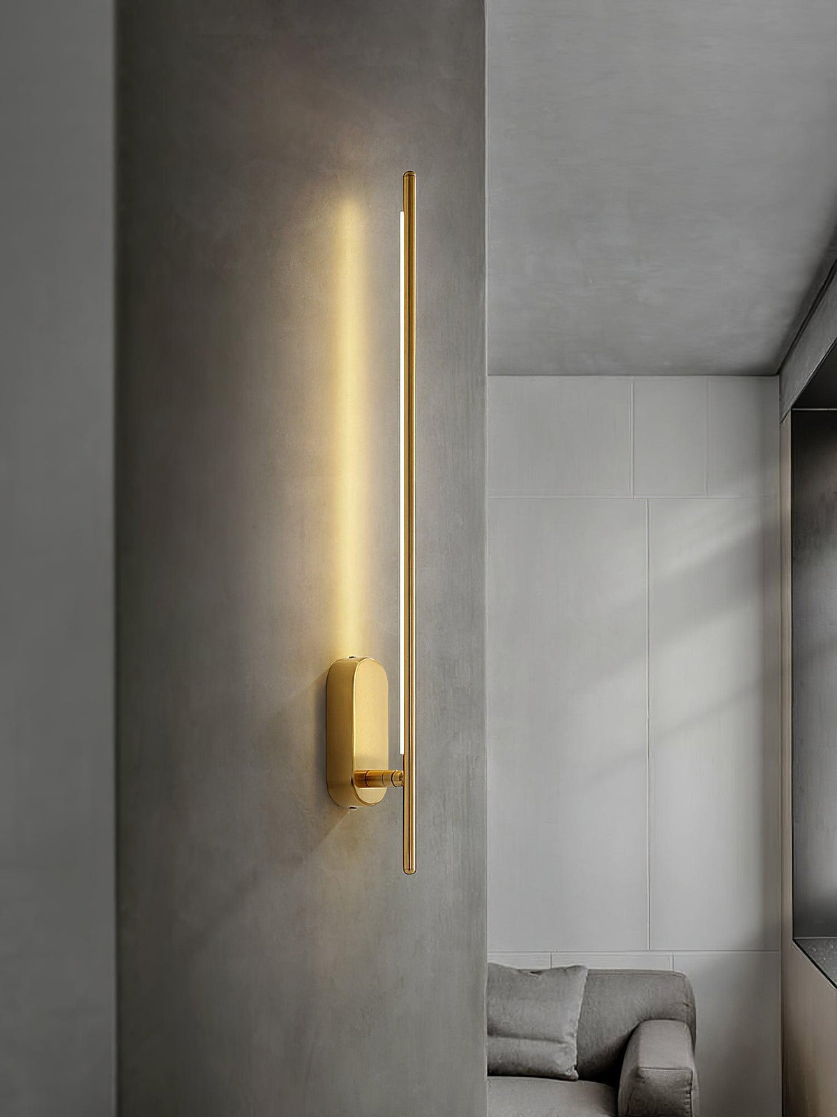 Architektoniczna metalowa lampa ścienna LED | Ventumra