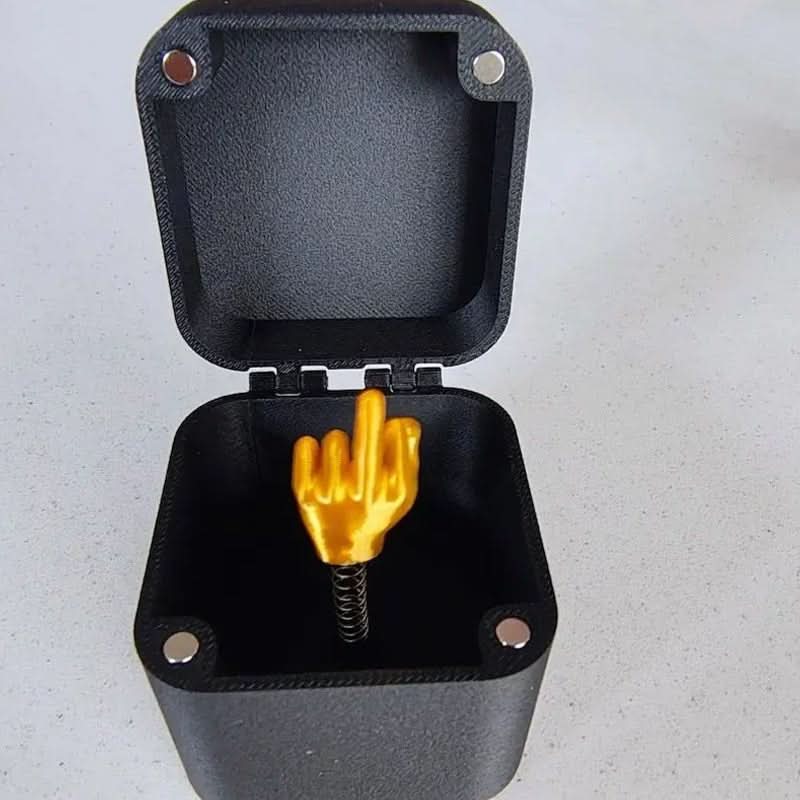LaughLatch Prank Box — Magnetic Latch, Contact-Activated Flip Top, Compact Design